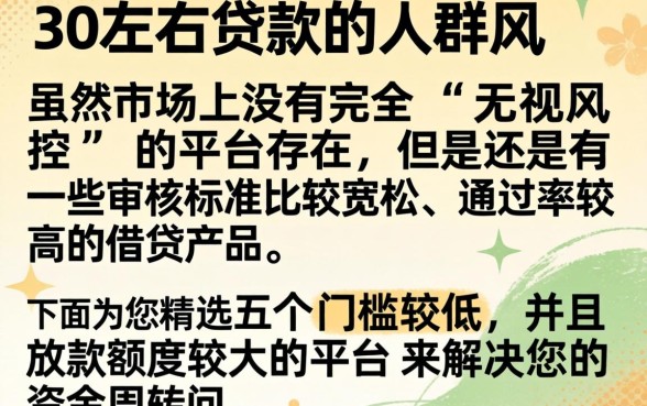 能下3万左右的口子，热忱推荐五个真正无视风控黑白的网贷app