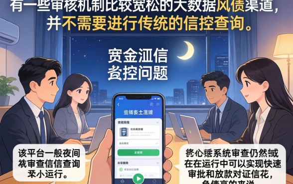 夜间放水秒下款的口子，枚举5个不看欠款的贷款口子