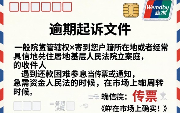 信用卡逾期起诉文件寄哪里去，归集五个无视逾期大数据花户黑户平台