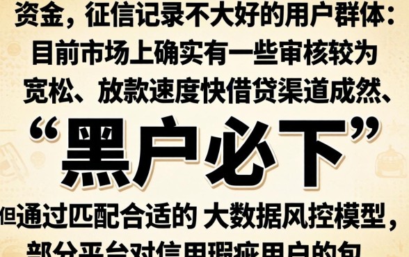 容易下款的口子 黑户，汇总五个轻松贷10万的app
