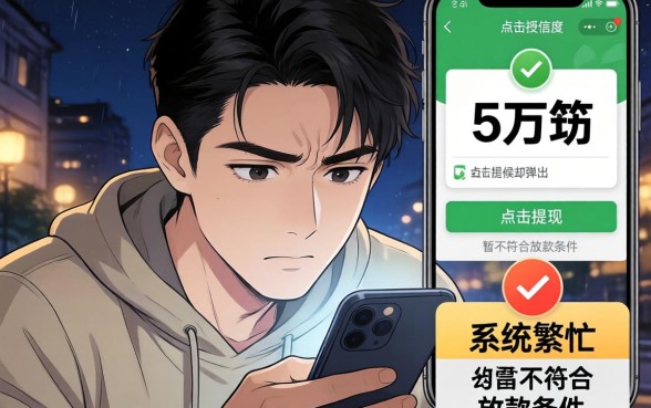 微信贷有额度贷不出来，归集5个靠谱借钱的网贷平台