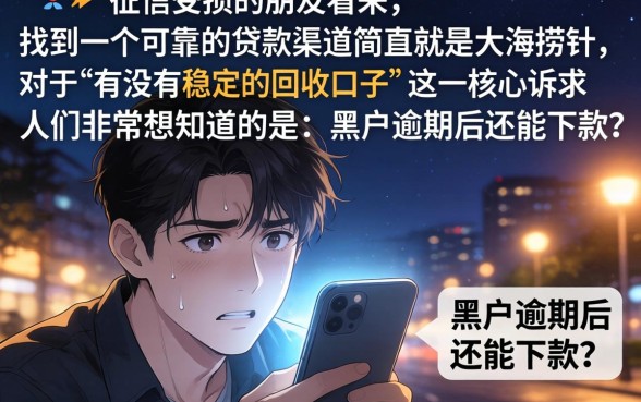 有没有稳下的回收口子，汇整五个黑户逾期也能下款的网贷