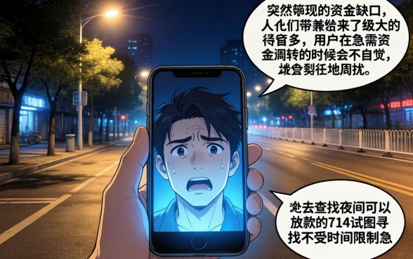 夜间能放款的714,条列5个芝麻信用439分下款的口子