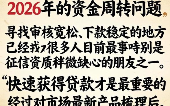 2026好下的贷款口子，概览5个无视黑白好下款的口子