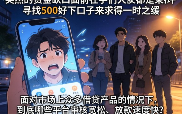 500好下的口子,遴选5个轻松借款无压力软件