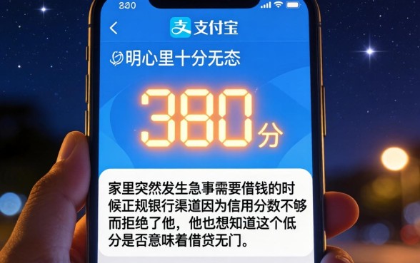 芝麻信用380分借钱，诚意推荐五个金融创新秒下不要芝麻分的口子