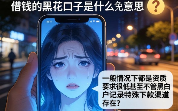 借钱的黑花口子什么意思，遴选5个闪电审批的软件