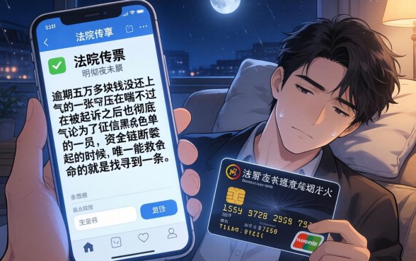 信用卡逾期五万多就起诉了，概括5个黑户可以下的贷款app