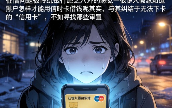 黑户怎么才能用信用卡借钱呢，细致阐述5个手机身份证秒借现金的平台