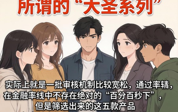 大圣系列新上线放水口子，整合五个无视征信黑白100%秒下口子