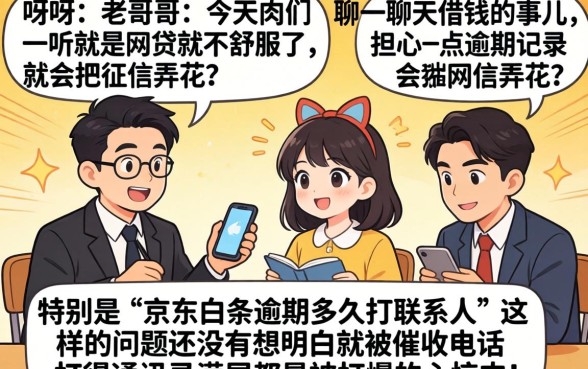 京东白条逾期多久打联系人，枚举五个黑户下款app