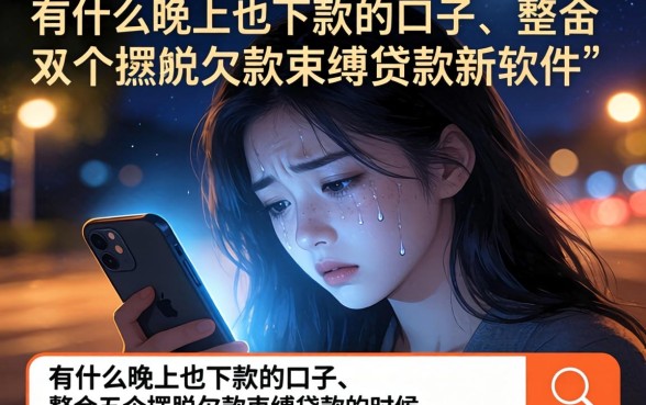 有什么晚上也下款的口子，整合五个摆脱欠款束缚贷款新软件