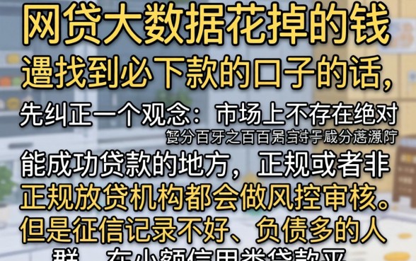 全国网贷黑花了必下款口子，胪列5个12月能贷款的平台