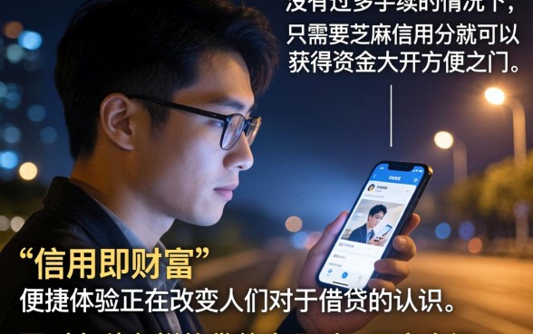只凭芝麻信用分的贷款，罗列5个手机上可以借钱的口子