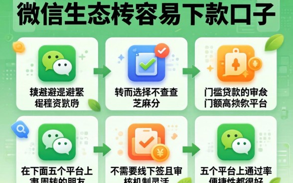 微信有什么好口子下款,归纳五个不用面签和芝麻分的贷款软件