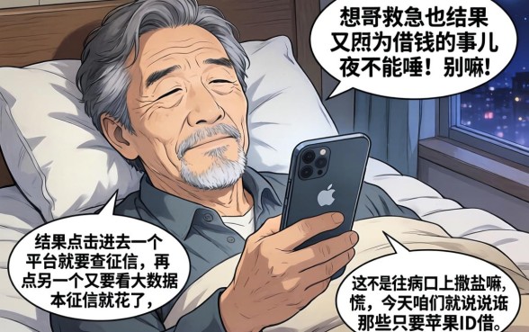 只要苹果id借款的口子,概括5个征信花居然都下款的app