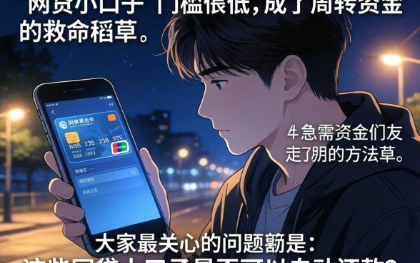 网贷小口子是自动还款吗，概览五个无论黑白户秒下款的贷款平台