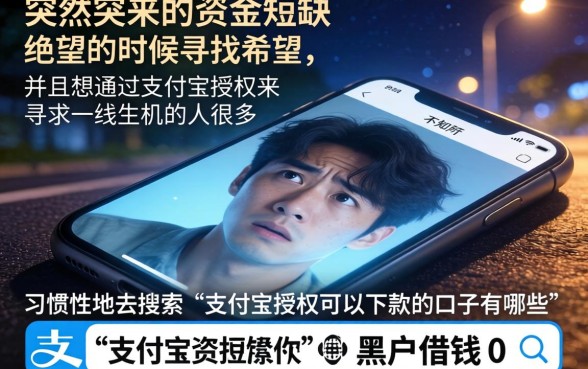 支付宝授权能下款的口子,罗列5个黑户借钱0门槛极速下款平台