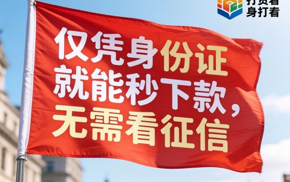 凭身份证秒下款的口子有哪些，汇整五个不审核夜间直接放款的网贷软件