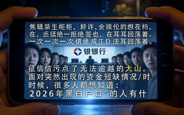 2026年黑白户口子有哪些，精选五个黑户无条件下款的app