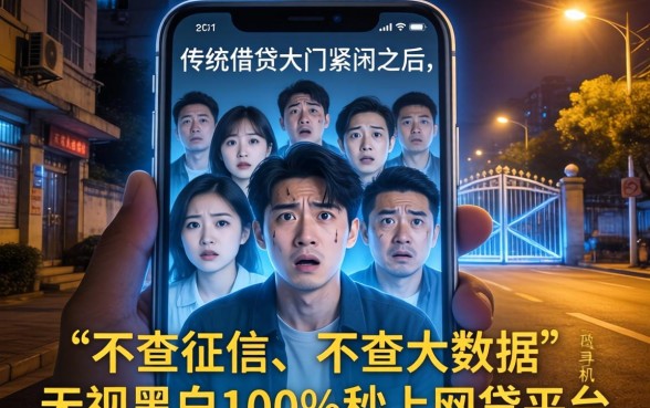 不查征信不查大数据，归纳5个无视黑白100%秒下网贷平台