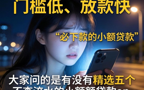 必下款的千元小贷，精选五个不查流水的小额度贷款app