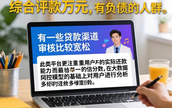 下款万元的口子有哪几个,枚举5个综合评分不足有负债都能下款平台