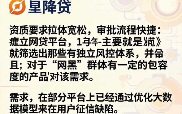 类似泰隆贷一样的网贷平台，陈列5个网黑真正能下款的app