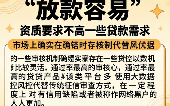 哪些贷款平台放款容易，胪列5个网黑烂户无视风控口子