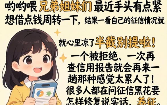 征信黑花了怎么修,条列五个网贷容易下款18岁的app