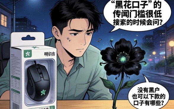 鼠标包装盒上的黑花口子，遴选5个无视黑户秒下的口子