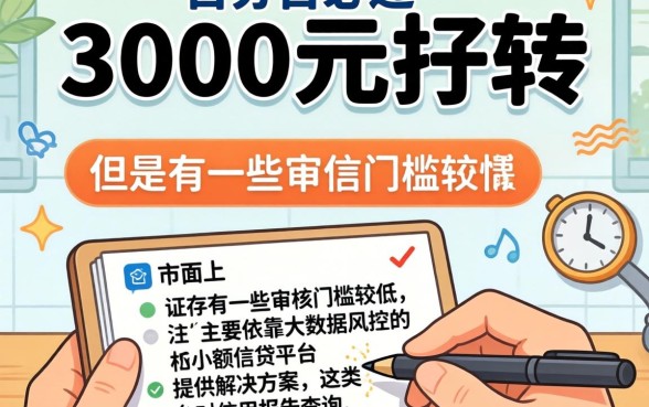 急借3千块不查征信平台，详尽说明五个网贷黑户必过口子