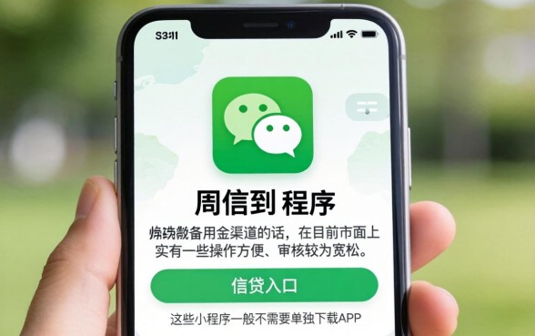 微信里哪些小程序可以借钱，概览五个周周到贷款相同系列的app