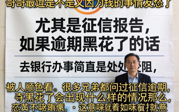 征信逾期黑花了会怎么样,筛选5个公积金借钱平台