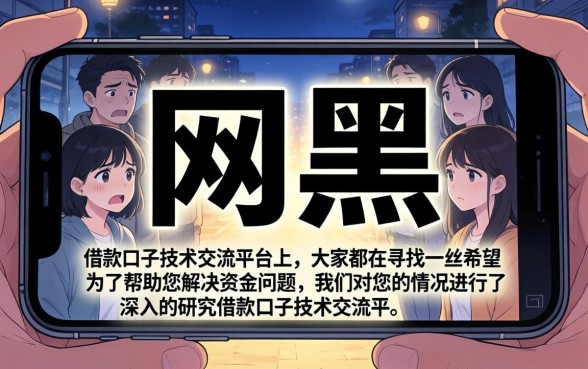 借款口子技术交流平台，陈列5个网黑真正能下款的口子