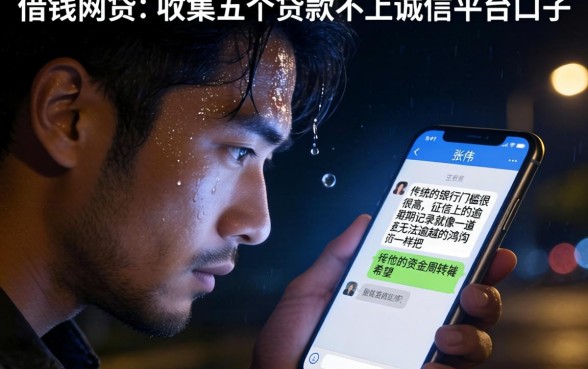 很容易通过的借钱网贷，归集五个贷款不上诚信平台的口子