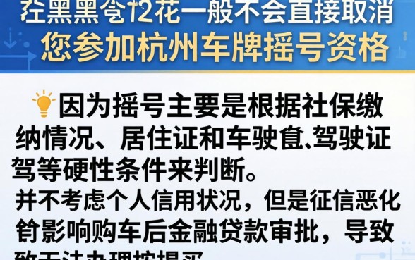 征信黑花了还能摇号吗杭州，精选5个摆脱欠款束缚贷款新口子