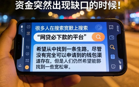 网贷必下款的平台，枚举5个手机上可以借钱的软件