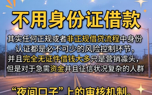 不用身份证可以借款的平台,归集5个无视黑白100%秒下网贷小额夜间口子