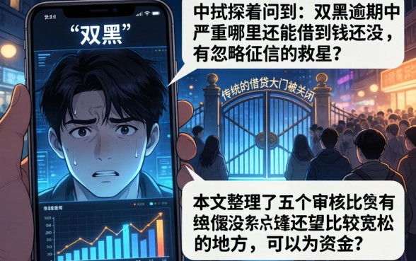 双黑色可以下款的口子，汇总5个轻松借款无压力app