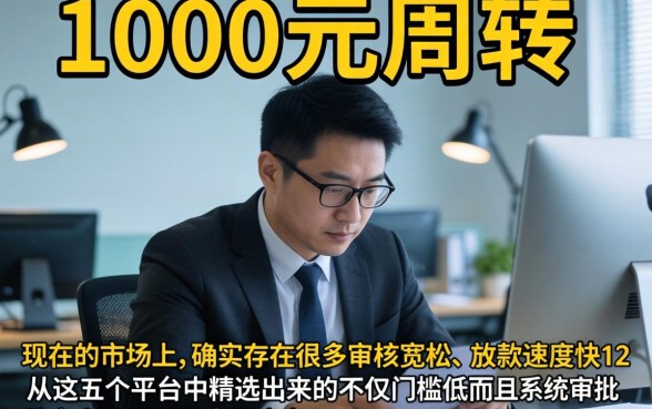 1000块秒下款的口子，归纳五个12月能贷款的口子