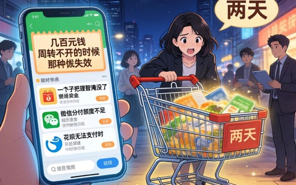 这两天下款的口子，概括5个急用不求评分快借无忧的口子