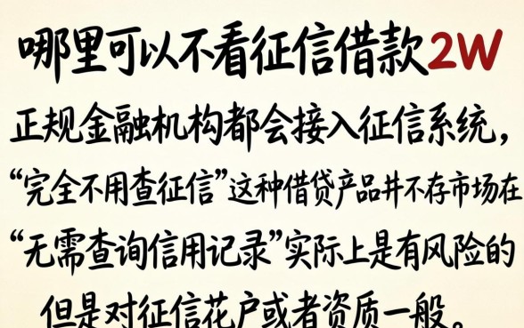 哪里可以不看征信借款2w，归纳5个摆脱欠款束缚贷款新口子