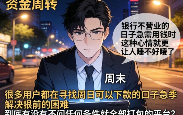 周日能下款的口子，细致阐述五个无视一切包下款口子