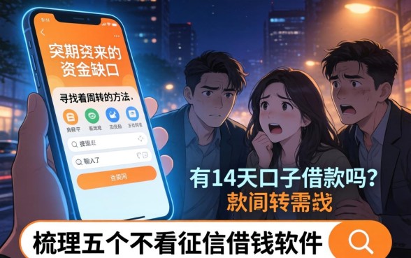 有14天的口子借款吗，梳理五个不看征信的借钱软件