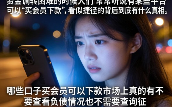 哪些口子买会员可以下款，详尽说明五个不看负债查询的平台