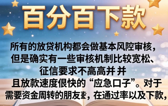 求老哥推荐几个秒下款的口子，鼎力推荐五个无视黑白百分百下款的借款口子