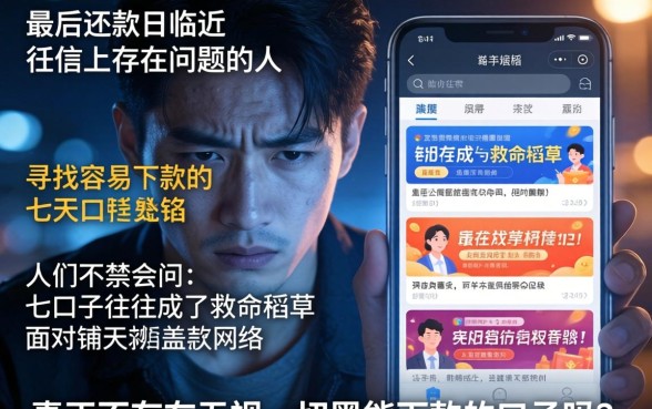 容易下款的七天口子，揭秘5个真正无视一切黑能下款口子