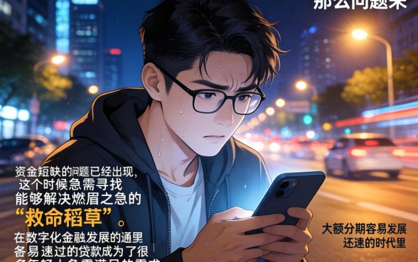 大额分期容易通过的贷款，遴选5个18岁必下款的网贷平台