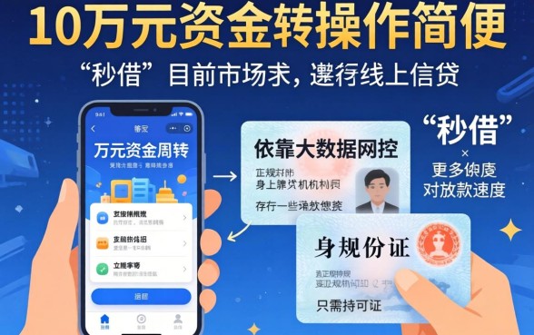 容易贷款10万的口子有哪些，概括五个手机身份证秒借现金的平台